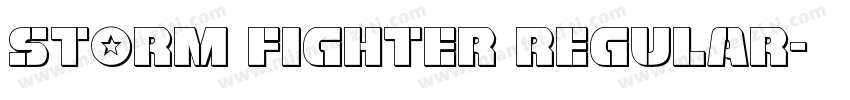 Storm Fighter Regular字体转换